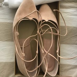Michael Kors lace up flats